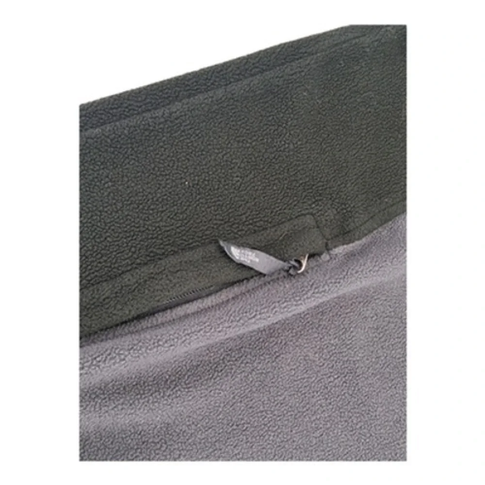 The North Face Fleece Jacket Mens Large Gray Full Zip Zip In Hiking Outdoor